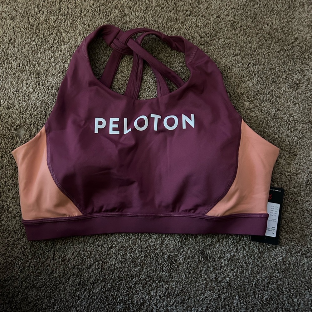 Peloton Vibrant Red Move Strappy Bra